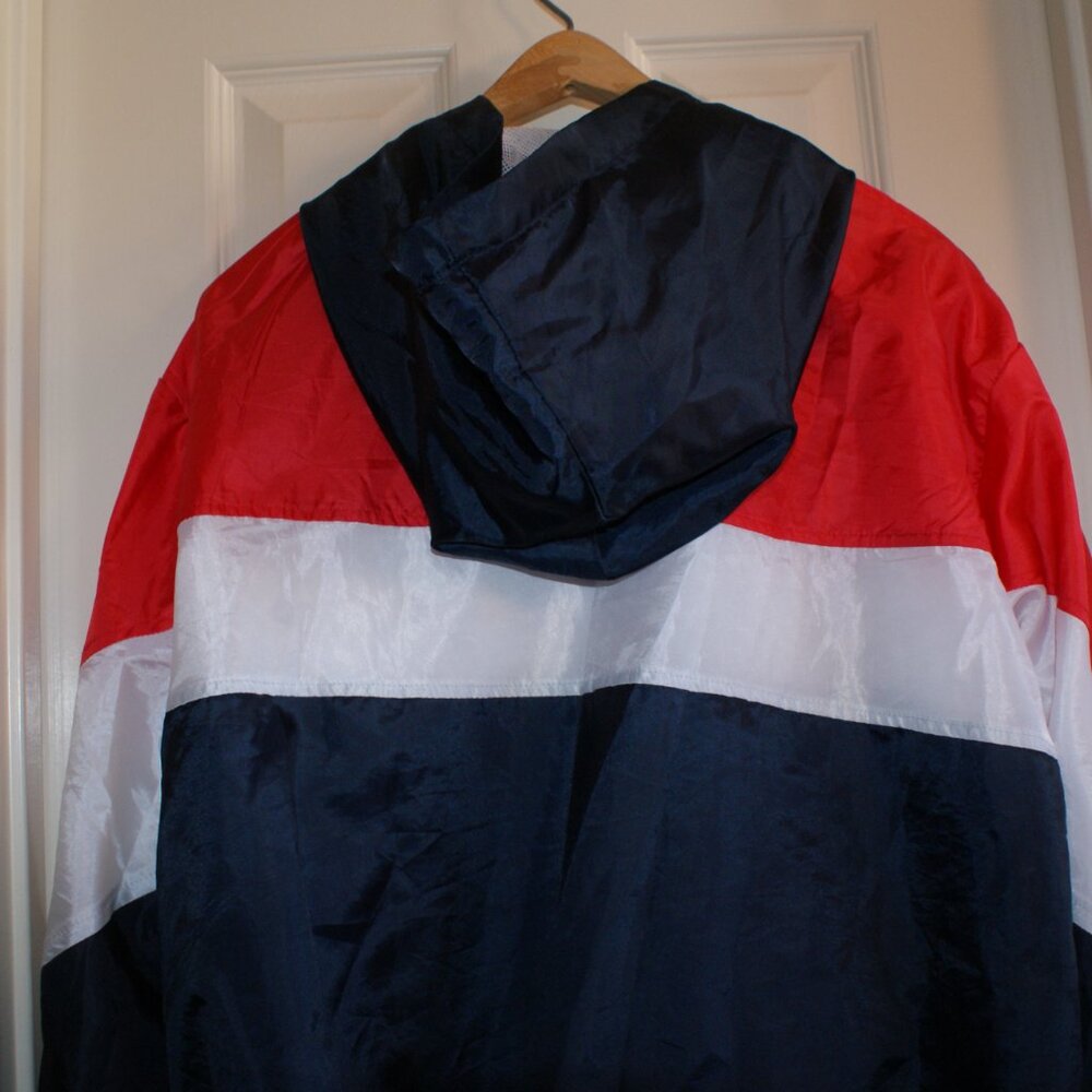 Hoodie Jacket with zip front closure and Drawstring Bottom. Bold Standout Colors